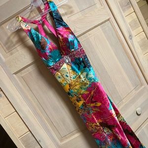 Colorful prom dress size 8